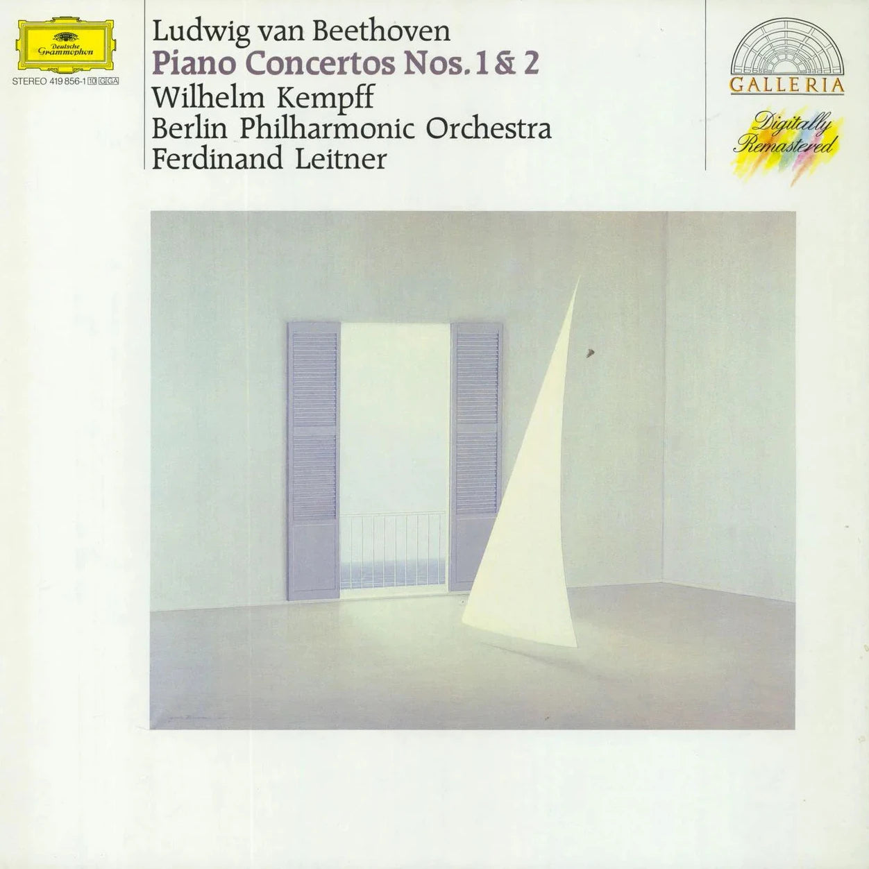 Ludwig van Beethoven - Wilhelm Kempff, Berliner Philharmoniker, Ferdinand Leitner – Klavierkonzerte Nr. 1 & 2